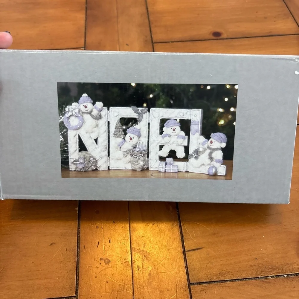 Kirkland's Holiday Christmas Noel Snowmen Figurine Snow Buddies